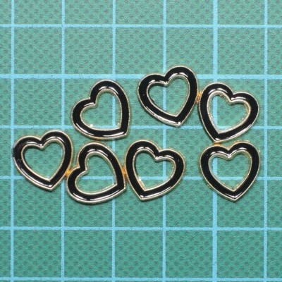 Tacha Coração 12mm Termocolante