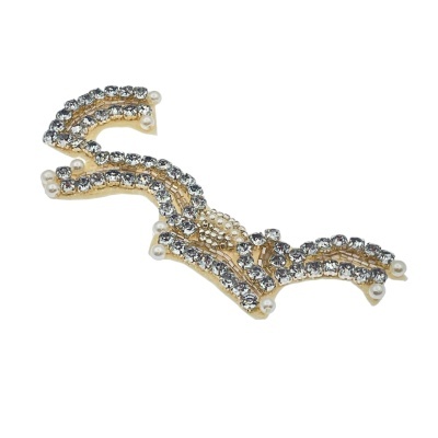 Aplic. Feltro c/Brilhantes Vidrilhos Termocolante