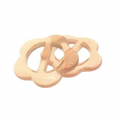 Fivela Transparente Flor sem Fuzilhão 2,3cm