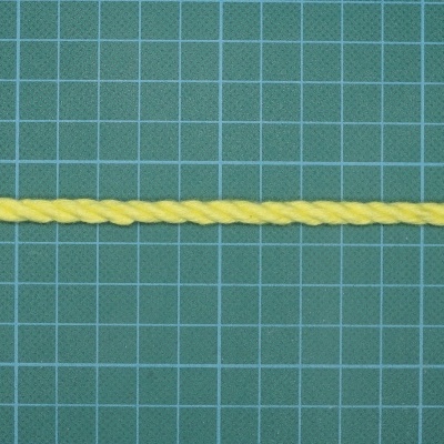 Cordão Torcido 6mm Algodão Amarelo