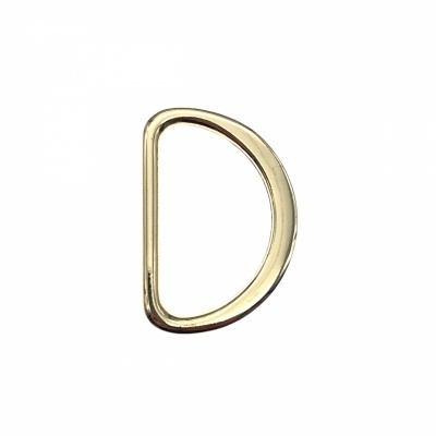 Argola Meia Lua Metálica Achatada 3cm