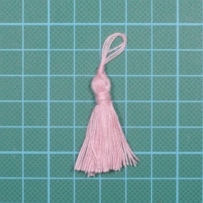 Borla 4,5cm Rosa com 3cm de Fio