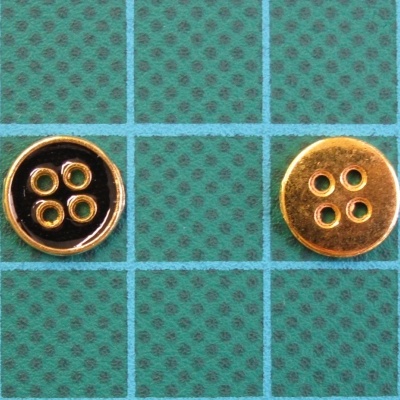 Botão 4 Furos Metálico Redondo 9mm