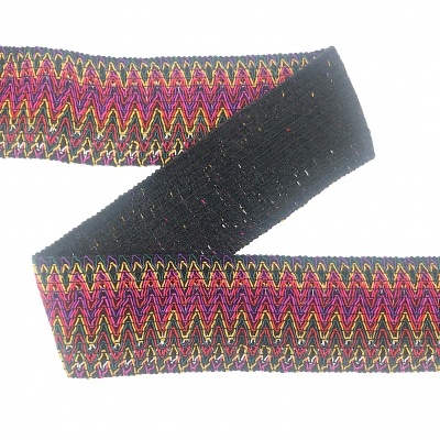 Elástico Fantasia 7cm Zig Zag Multicolor