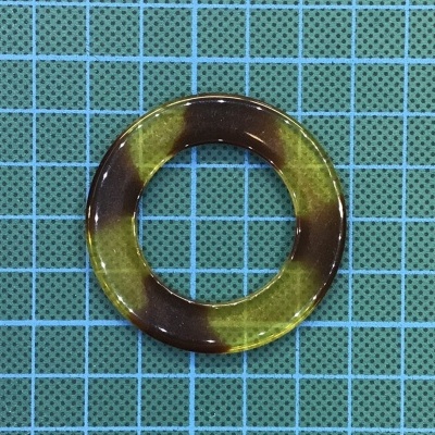 Argola Plástica 4,9cm Achatada