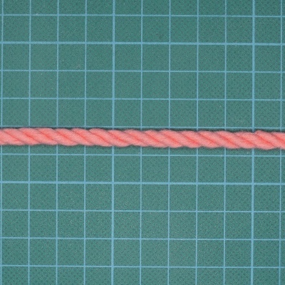 Cordão Torcido 6mm Algodão Rosa