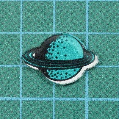 Aplicação Saturno 1,6cm x 2,4cm Termocolante
