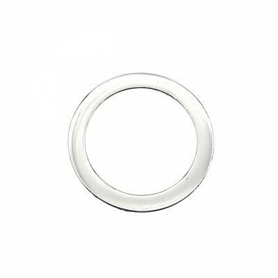 Argola Metálica Achatada 5cm com diametro interior de 3,7cm