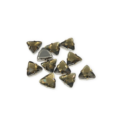 Pedra Triangular 18mm com Base Metálica e Garras