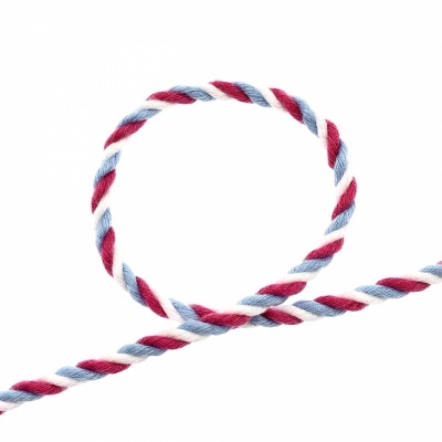 Cordão Torcido 4mm Tricolor