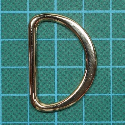 Argola Meia Lua Metálica Achatada 3cm