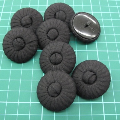 Botão de Pé Sirgaria Grande 32mm Preto