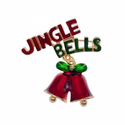 Pregadeira Metálica JINGLE BELLS 4,1x3,4 OR/Cores