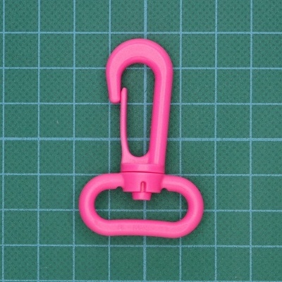 Mosquetão Plástico 26mm/34x5,5cm Rosa