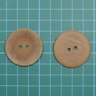 Botão 2 Furos Plástico Redondo 34mm