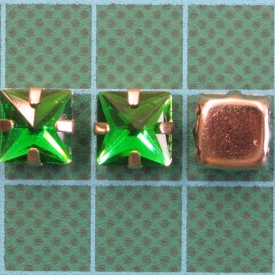 Pedra Resina Quadrada 8mm FB NK 0,30 Cor_D21