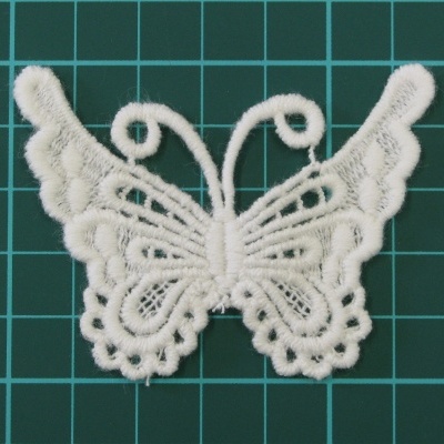 Borboleta Rendada 5cm x 6,6cm