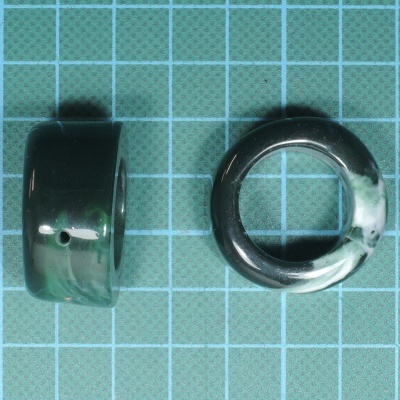 Argola Irregular 3,1cm Verde