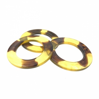 Argola Plástica 4,9cm Achatada