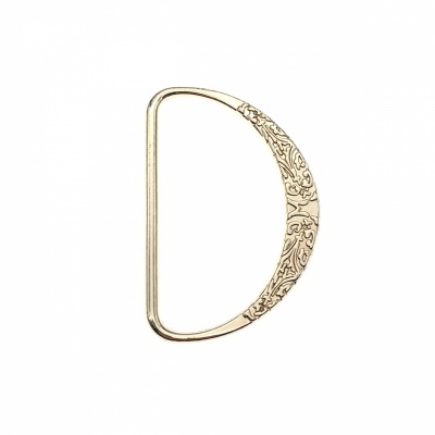 Argola Meia Lua Metálica 4,8cm com Textura