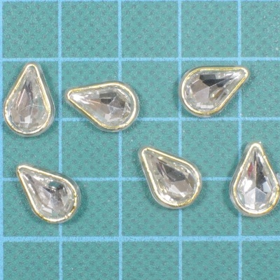 Pedra Gota 12mmx8mm com Base Plástica