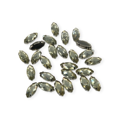 Pedra Barco 7x15mm com Base Metálica e Garras