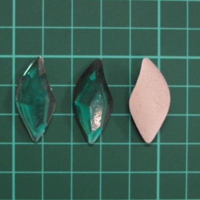 Pedra Resina TC 14x30mm FB Verde