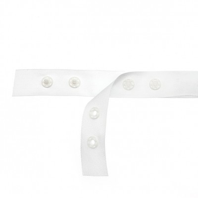 Fita de 1,7cm com Molas de Pressão 8mm Plásticas em grupos de Duas