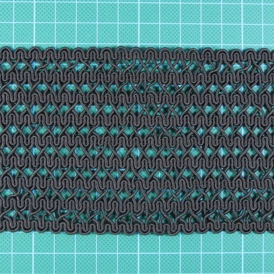 Elástico Fantasia 8,7cm Preto