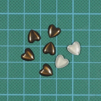 Tacha Coração 8mm Termocolante