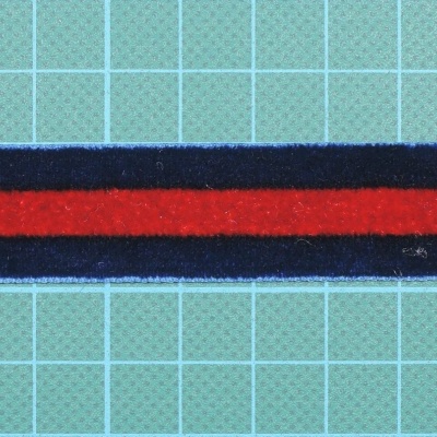 Fita Veludo Singela Riscas 19mm