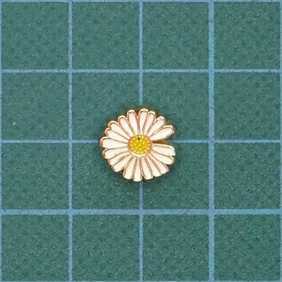 Botão de Pé Metálico Flor 11mm 18L