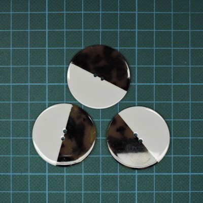 Botão de 2 Furos 35mm 54L, Tartaruga