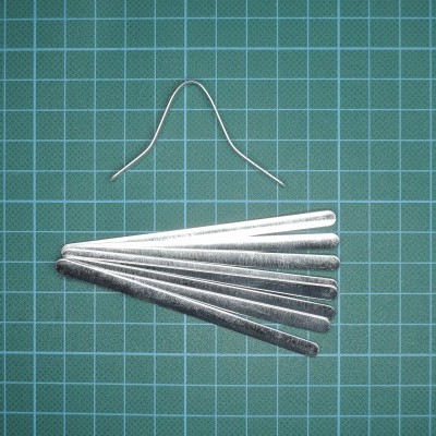 Vareta Clip Alumínio para Suporte Nasal de Máscaras Cirúrgicas e Comunitárias 90x5x0,6mm