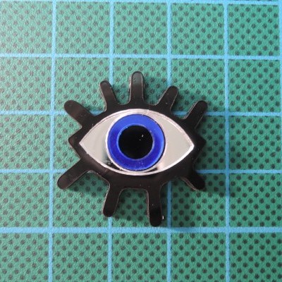 Aplicação Olho 2,5cm Termocolante