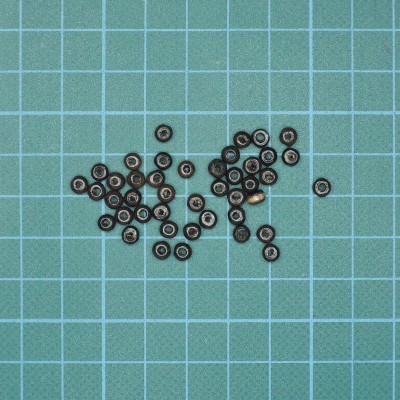 Missanga Madeira Redonda 4mmx3mm Furo 2mm Castanho