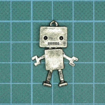 Penduro Robot Metálico 22x32mm