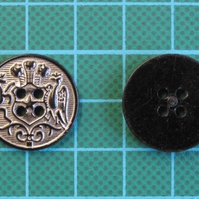 Botão 4 Furos Militar ABS Redondo 20mm