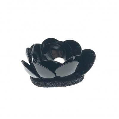 Flor 3cm Base Feltro com Lantejoulas e Pérola