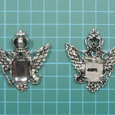 Pregadeira Metálica Aguia Metálica c/Pedra 4,4cm x 4,9cm