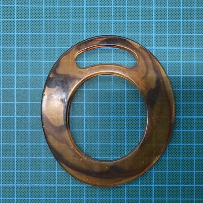 Passador Argola Oval 5,5cm com Entrada Lateral de 4,4cm