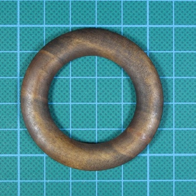 Argola Madeira 5,5cm Achatada