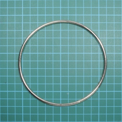 Argola Metálica 11,4cm com Diâmetro Interior de 10,7cm