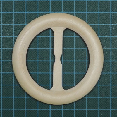 Fivela Madeira Redonda sem Fuzilhão 5cm