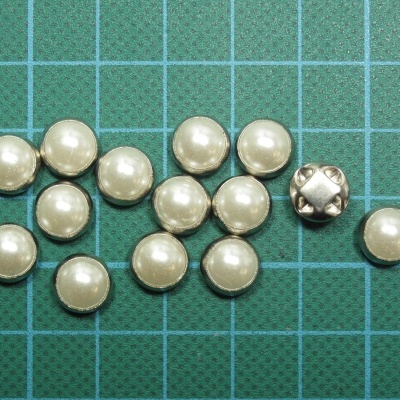 Meia Pérola Redonda com Aro 9mm