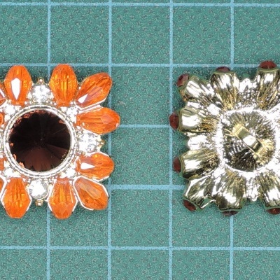 Botão de Pé c/Pedras 24mm