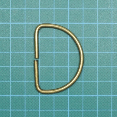 Argola Meia Lua Metálica Aberta 4cm