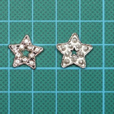 Tacha Estrela 16mm com Brilhantes Termocolante