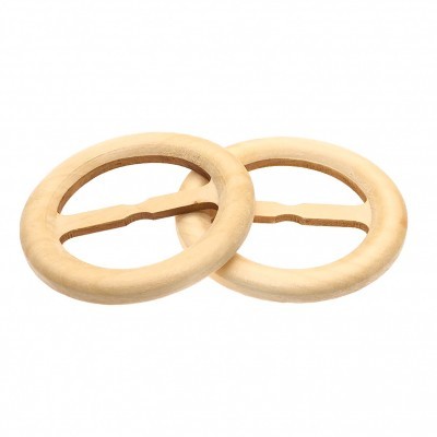 Fivela Madeira Redonda sem Fuzilhão 5cm