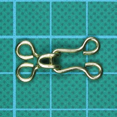 Colchete Metálico Latão 15x24mm OR